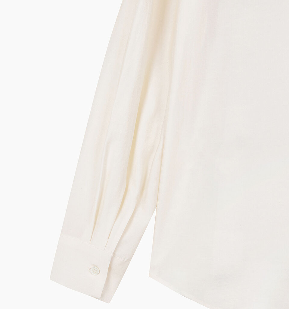 Cream shirt with ruffles - sisley k shirts - Creamy White | Sisley K image number 4